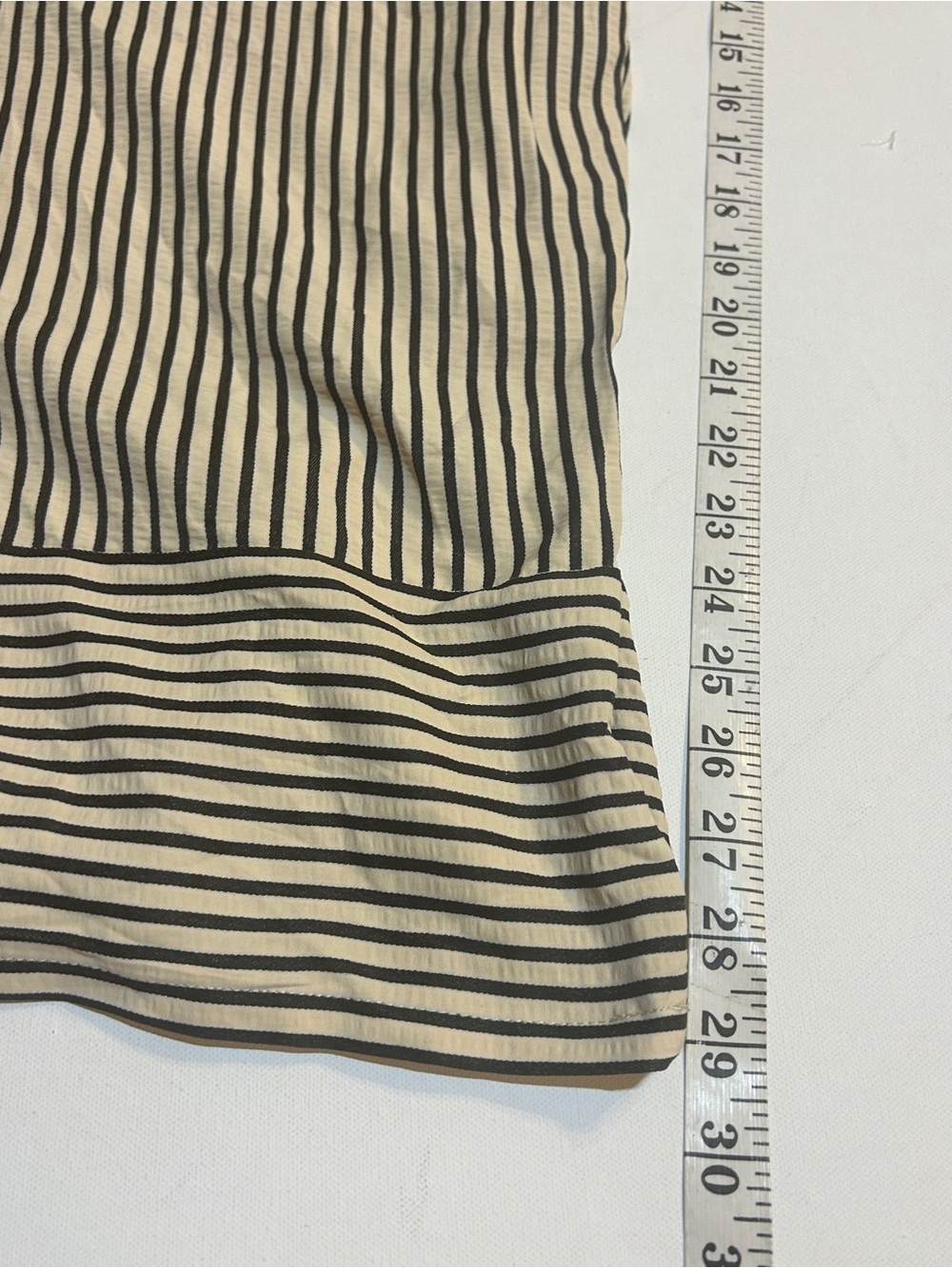 Ava & Viv 3X Black Cream Striped Wide Leg Pull-On Pants Cropped Plus Size - Picture 7 of 10
